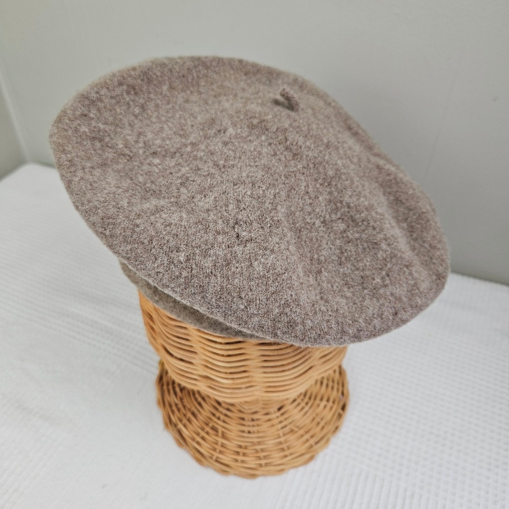 Vintage P.R.T. Ultrabasque 100% Wool‎ Beret Hat Beige Tan - Picture 5 of 13